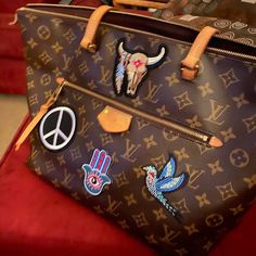 Good Condition! I Added Several Patches On This Beautiful Iena Mm. There Is Ware On Each Of The Bottom Corners Of The Bag. Bags Louis Vuitton, The Bag, Louis Vuitton Bags, Womens Tote Bags, Louis Vuitton Bag, Limited Time, Louis Vuitton, Quick Saves, Color