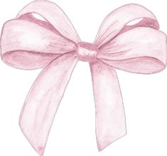 a drawing of a pink bow on a white background