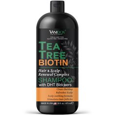 PRICES MAY VARY. SOOTHES ITCHY & DRY SCALP, REVITALIZES & REFRESHES -- Our sulfate free tea tree shampoo is formulated with pure tea tree oil to refresh, soothe, and provide a calming effect on the scalp, delivering a deep cleanse while promoting a healthy shine. SCALP & HAIR CARE -- This tea tree scalp care anti-thinning shampoo for men and women combats dandruff, dryness, and thinning hair while enhancing volume and strength, providing complete scalp care. DEEP NOURISHMENT -- our tea tree oil Tea Tree Oil Shampoo, Biotin Hair, Tea Tree Shampoo, Dry Itchy Scalp, Biotin Shampoo, Mens Shampoo, Strengthen Hair Follicles, Promote Healthy Hair Growth, Free Tea