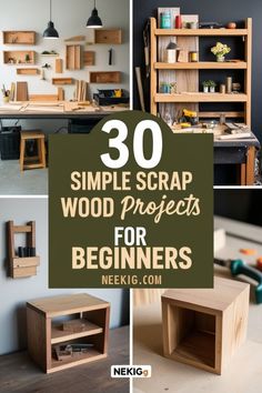 wooden projects for beginners that are easy to make and great for the home or office