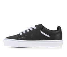 Strap into style and skate into the spotlight with the Women's Vans Seldan Leather Skate Shoes! Crafted from sleek leather, these kicks bring a touch of sophistication to your skateboarding escapades, making you the envy of the halfpipe. With durability to withstand tricks and a flair that turns heads, you'll be shredding in style from the streets to the skatepark! Durable leather upper, Secure lace-up closure, Cushioned insole, Vulcanized midsole and textured toe bumper, Vans Original Waffle ou Vans Original, Women's Vans, Skate Park, Womens Vans, Skate Shoes, Skateboarding, The Streets, Skateboard, Leather Upper