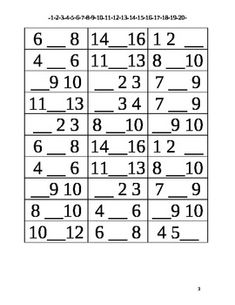 the numbers are arranged in rows to make it easier for children to learn how to read them