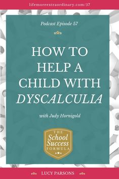 how to help a child with dyscalculaia