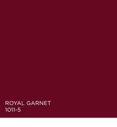 the royal garnet 1011 - 5 is shown in red and black, with white lettering