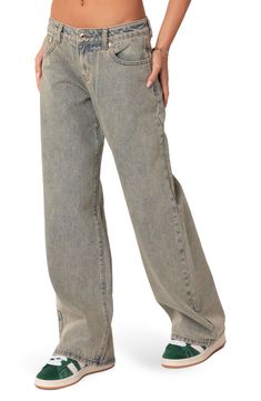 Cheap Boyfriend Fit Bottoms With Straight Hem, Cute Bottoms For Women, Light Wash Stonewashed Straight Leg Bottoms, Baggy Jeans Low Waisted, Relaxed Fit Light Wash Stonewashed Jeans, Relaxed Fit Stonewashed Jeans In Washed Blue, Bleached Straight Leg Denim Blue Jeans, Stonewashed Wide Leg Cotton Jeans, Acid Wash Wide Leg Cotton Jeans