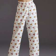 Farm Rio Cross Stitch Embroidered Pants Description: Wide Leg Cropped Pants With Front Drawstring. Color: White W/ Yellow Red Embroidered Floers Material: 100% Cotton Polka Dot Pants, Wide Leg Palazzo Pants, Embroidered Pants, Cropped Wide Leg Pants, Printed Wide Leg Pants, Wide Leg Cropped Pants, Flowy Pants, Flare Leg Pants, Colored Pants