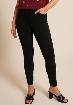 Bengaline Constructed Waist Mid Rise Skinny Dress Pant | maurices Structured Bottoms For Workwear In Fall, Spring Office Bottoms In Elastane, Sleek Slim Fit Bottoms For Spring, Structured Fitted Bottoms For Business Casual, Structured Bottoms For Office In Fall, Chic Slim Fit Elastane Bottoms, Structured Fall Office Bottoms, Modern Structured Office Bottoms, Modern Structured Bottoms For Spring