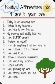 Positive Affirmations For Kids Boys, Preschool Affirmations, Uppfostra Barn, Preschool Behavior, Private Preschool, Positive Affirmations For Kids, Education Positive, Affirmations For Kids, Smart Parenting