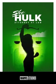 the poster for hulk at law shows a woman holding an iron hammer in her hand