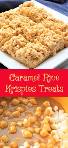 caramel rice krispies treats are the perfect treat for any holiday party or special occasion