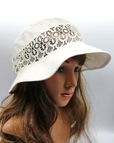 Women's summer hat was made of natural linen and must be present in the wardrobe of every female representative. Straight margins and luxurious design will emphasize the dignity of your appearance, and will add sophistication to your style and image. A gentle shade will reveal a true femininity and unprecedented lightness. Also, the cloche hat perfectly protects from the sun and provides a sense of comfort and coziness for the whole summer day. True Femininity, Flapper Cloche, Vintage Style Hat, Flapper Hat, Summer Straw Hat, Baker Boy Hat, Summer Cap, Summer Hats For Women, Linen Fashion