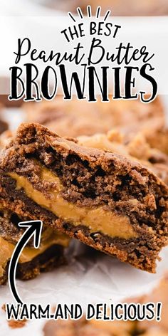 the best peanut butter brownies are 7 warm and delicious