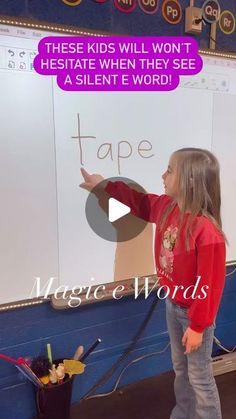 Teaching Magic E, Magic E Activities First Grade, Reading For Grade 2 Student, Reading Is Magic, Magic Words For Kids Classroom, Long A Activities, Reading Activities For Kindergarten, Reading For Kindergarten