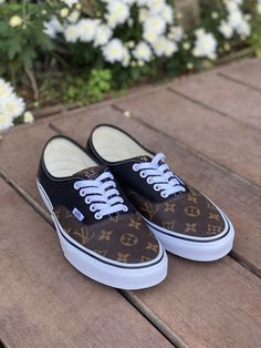 LV Vans Authentic by gavrielcustoms Authentic Vans, Authentic Bags, Tokyo Street, Vans Authentic, Soft Grunge, Pastel Goth, Vans Authentic Sneaker, Grunge Fashion