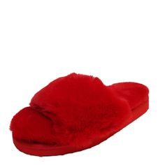 INC international concepts fur slippers 100% Polyester Faux Furround, open toeslip on faux fur slippers100% polyester lining and sock, textile flocking, EVA soleImported Winter Faux Fur Slip-on Slippers, Winter Faux Fur Flat Slippers, Fluffy Faux Fur Slip-on Slippers, Flat Faux Fur Slippers, Soft Open Toe Indoor Slippers, Flat Slippers With Faux Fur Lining For Winter, Red Round Toe Slippers For Winter, Winter Flat Slippers With Faux Fur Lining, Red Round Toe Winter Slippers