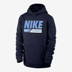 Sometimes it's not about loving a team or player. It's simply about your love for the sport. Celebrate your favorite with this classic-fit Nike Lacrosse hoodie. Our midweight brushed fleece reminds us of our favorite fuzzy blanket. Supersoft and cozy, with a slightly structured fit, it’s a perfect layer to wear indoors or outdoors. Nike Sportswear Hoodie For Fan Gear, Nike Sportswear Hoodie For Fans, Nike Casual Hoodie For Sports Events, Casual Nike Hoodie For Sports Events, Sporty Fleece Hoodie With Logo Print, Nike Sports Hoodie With Logo Print, Nike Sportswear Hoodie With Logo Print, Nike Fan Apparel Hoodie With Drawstring Hood, Nike Team-colored Hoodie For Sports Season