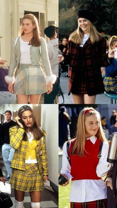 Clueless Party Outfit, Clueless Photoshoot Ideas, 90s Trends Outfits, Preppy 90s Outfits, 90s Outfit Ideas 1990s