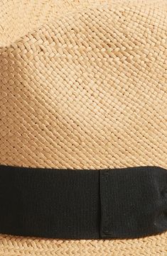 Bring breezy shade to your next trip with this paper straw Panama hat that adds sunny-day ease to any style. Paper straw Spot clean Imported Straw Panama Hat, Paper Straws, Tres Chic, Panama Hat, Sunny Days, Panama, Sunnies, Straw, Nordstrom