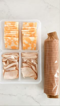 the meal is prepared and ready to go in the freezer for the next day