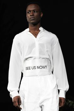 Pyer Moss New York Fashion Week SS19 Collection | HYPEBEAST Hype Men, Personal Investigation, T Shirt Logo Design, Ashley Nicole, Shirt Logo Design, Fashion Inspiration Design, Fashion Story, Fashion 2020