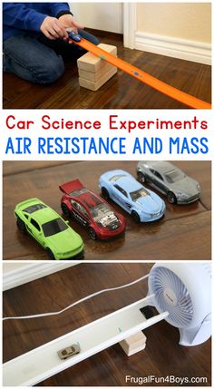 the science experiment for kids to learn how to use air resistance and mass