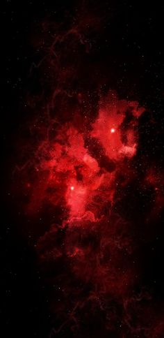 the red and black space is filled with stars