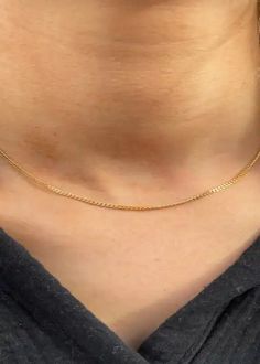 These dainty necklaces are all the rage right now! Waterproof and dainty 14k gold filled chain Small spring clasp 16 inches Trendy 14k Gold Jewelry With Delicate Chain, Dainty 14k Gold Charm Necklaces With Gold Chain, Simple Clavicle Chain Necklaces, Dainty Curb Chain Necklace Gift, Dainty Charm Necklaces With Curb Chain For Gifts, Dainty 14k Gold Hypoallergenic Charm Necklaces, Dainty Jewelry With Curb Chain, Dainty Everyday Curb Chain Necklace, Dainty 14k Gold Chain Necklace