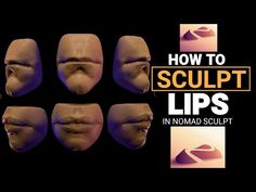 Sculpting Faces Tutorial, Nomad 3d Sculpture, 3d Music, Lip Tutorial