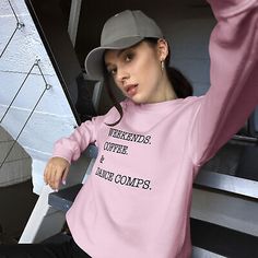 Find ideas๏ฟฝand inspiration for Weekends, Coffee, and Dance Comps Groovy Dance Lover Unisex Sweatshirt, Women's Activewear Hip Hop Style Slogan Tops For Fall, Fitted Letter Print Top For Leisure, Dance Comp, Dance Lover, Women's Activewear, Fitted Sweater, Womens Activewear, Unisex Sweatshirt, Active Wear