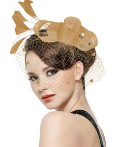 PRICES MAY VARY. ♥HIGH QUALITY AND COMFORTABLE MATERIAL: Ladies tea party wedding mesh fascinators hat is made of high quality mesh yarn, imitation feathers and plush material, light and comfortable to wear, bright colors are not easy to fade, add unique charm to your attire. ♥CLASSIC RETRO DESIGN: Kentucky Derby Hat Headdress is made of easy hairpin wearing way, three classic elements of mesh yarn, feathers and plush strips collocation, makes the overall design very retro, can be used to modify Tulle Headpiece For Kentucky Derby Party, Elegant Tulle Mini Hat For Party, Summer Party Mini Hats Made Of Tulle, Summer Party Mini Tulle Hats, Summer Gatsby Style Party Fascinator, Gold Headpiece For Summer Church Events, Gold Summer Headpieces For Church, Gold Mini Hats For Summer Party, Summer Gold Headpieces For Church