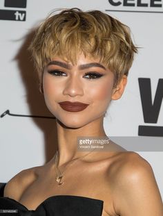 Zendaya 2016, Chic Short Hair, Short Hair Black, Sassy Hair, Very Short Hair, Short Hair Color