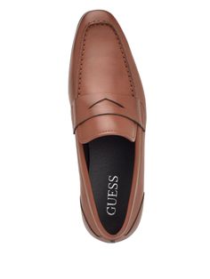 For those dressier days, reach for these faux-leather loafers featuring an almond toe, triangle cutout and a partial rubber sole. Synthetic Dress Shoes With Branded Insole For Spring, Spring Synthetic Loafers For Business Casual, Spring Synthetic Slip-ons For Business Casual, Slip-on Loafers For Semi-formal Spring Occasions, Slip-on Loafers For Semi-formal Spring Events, Classic Synthetic Dress Shoes For Spring, Spring Synthetic Dress Shoes For Workwear, Classic Spring Synthetic Dress Shoes, Spring Semi-formal Slip-on Loafers