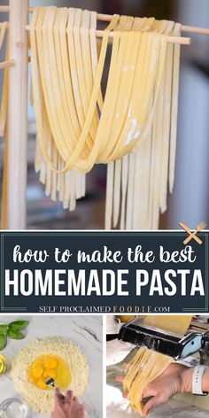 how to make homemade pasta Homemade Noodles Kitchenaid, Homemade Pasta By Hand, Fettichini Noodle Recipes, Best Homemade Pasta, Noodle Recipes Homemade, Kitchen Aide