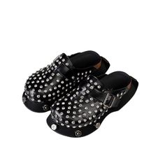 Upgrade your comfort game with our Leather Thick Sole Retro Slippers. These stylish slippers feature a durable leather sole that provides ultimate support and stability, making them perfect for all-day wear. - Color: Black- Style: Slippers- Closure Type: Slip On- Upper Material: PU- Sole Material: Rubber- Toe Style: Round Toe- Occasion: Casual- Gender: Women Black Style, Pre Order, Black Fashion, Slippers, Slip On, Leather, How To Wear, Black, Color