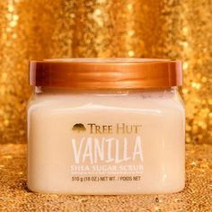 Tree Hut Body Scrub, Shea Sugar Hydrating Exfoliator for Softer, Smoother Skin, Vanilla, 18 oz - Walmart.com Tree Hut Vanilla Body Scrub, Target Wishlist, Tree Hut Vanilla, Tree Hut Body Scrub, Vanilla Scrub, Selfcare Products, Shea Sugar Scrub, Macadamia Oil, Sugar Body