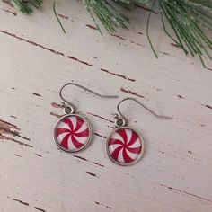 Peppermint Twist Earrings Silver Tone – Kole Jax Designs Twist Earrings, Swirl Earrings, French Wire, Christmas In July, Timeless Treasures, Christmas Sale, Earrings Silver, Winter Holidays, Handcrafted Jewelry