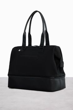 BÉIS 'The Weekender' in Slate - Overnight & Weekend Bag For Travel in Slate Blue Weekend Duffle Bag, Perfect Travel Bag, Black Travel, Your Shoes, Overnight Bag, Velcro Straps, Travel Case, Laptop Sleeve, Weekender Bag