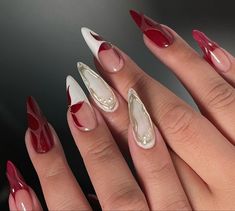 Grunge Nails, Girly Acrylic Nails, Her Nails, Nail Swag, Girls Nails, Acrylic Nails Coffin, Fire Nails, Dream Nails, Funky Nails