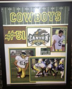 the cowboys football team signed and framed memorabilia