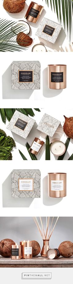 the packaging design for pineapple and palm leaf products is shown in three different angles