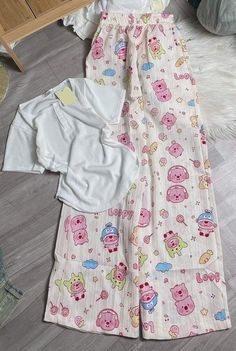 Homewear Aesthetic, Pajama Fashion, Cute Sleepwear, Cute Pajama Sets, Clothes Korean Style, Homewear Fashion, Fashion Top Outfits, Kawaii Fashion Outfits, Casual Day Outfits