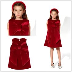 Red Velvet - 90% Polyester and 10% Spandex. Care: Machine wash on low or delicate. Dry on gentle or low. Perfect Gift for birthdays, holidays, or just to make any day special for the little one in your life Red Christmas Dresses For Kids, Red Dress Kids, Christmas Dresses For Kids, Red Christmas Dresses, Christmas Red Dress, Toddler Christmas Dress, Sweet Dresses, Velvet Party Dress, Red Christmas Dress