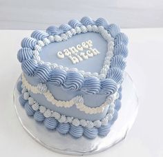 Blue Theme Cake, Zodiac Birthday Cake, Zodiac Cakes, Zodiac Cake, Couples Cake, Heart Shaped Birthday Cake, Heart Cake Design, Birthday 15, 19th Birthday Cakes