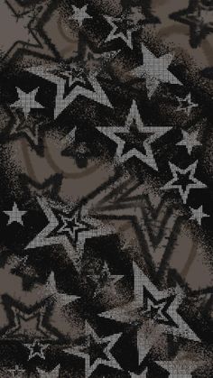 an abstract black and white background with stars