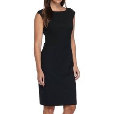 The Limited Black Collection Women’s Sheath Dress - Size 2 Classic Black Midi Dress For Career, Chic Sheath Career Dress, Chic Sheath Dress For Career, Black Sheath Bodycon Dress For Work, Black Bodycon Dress For Office Wear, Classic Black Midi Dress For Business, Black Business Dress For Spring, Knee-length Black Business Dress, Solid Knee-length Career Dress