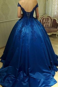 Cheap Prom Dresses Uk, Blue Lace Prom Dress, Long Ball Gown, Ball Gown Prom Dresses, Wedding Dress Backs, Gown Prom Dresses, Strapless Prom Dresses, Royal Blue Prom Dresses, Lace Beach Wedding Dress