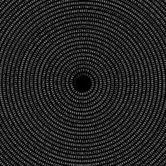 an abstract black and white background with many small dots in the center, forming a circular pattern