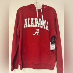 University Of Alabama Hoodie By Stadium Athletics Hoodie Is Lined, Embroidered Edged Logo 22.50” From Underarm To Underarm 28” Shoulder To Hem New With Tag Bundle To Save 10% 2 Of These Are Listed Tz05 Collegiate Winter Top With Drawstring Hood, Red Fall Hoodie For Game Day, Collegiate Winter Tops With Drawstring Hood, University Red Collegiate Tops For Winter, Collegiate White Hoodie For Fall, University Red Sporty Sweatshirt For Fall, White Collegiate Hoodie For Fall, University Red Long Sleeve Hoodie For Fall, Sporty University Red Sweatshirt For Fall