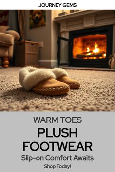 Winter Time Home Plush Slippers Plush Design, Plush Slippers, Winter Time, Warm And Cozy, Shop Now, Slippers, Christmas, Design