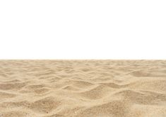 a sandy beach with white sky in the background and sand on the ground to the side